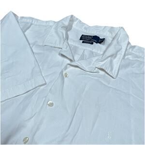 Polo Ralph‎ Lauren Men’s 3XB White Camp Shirt Short Sleeve Vacation Classic Fit